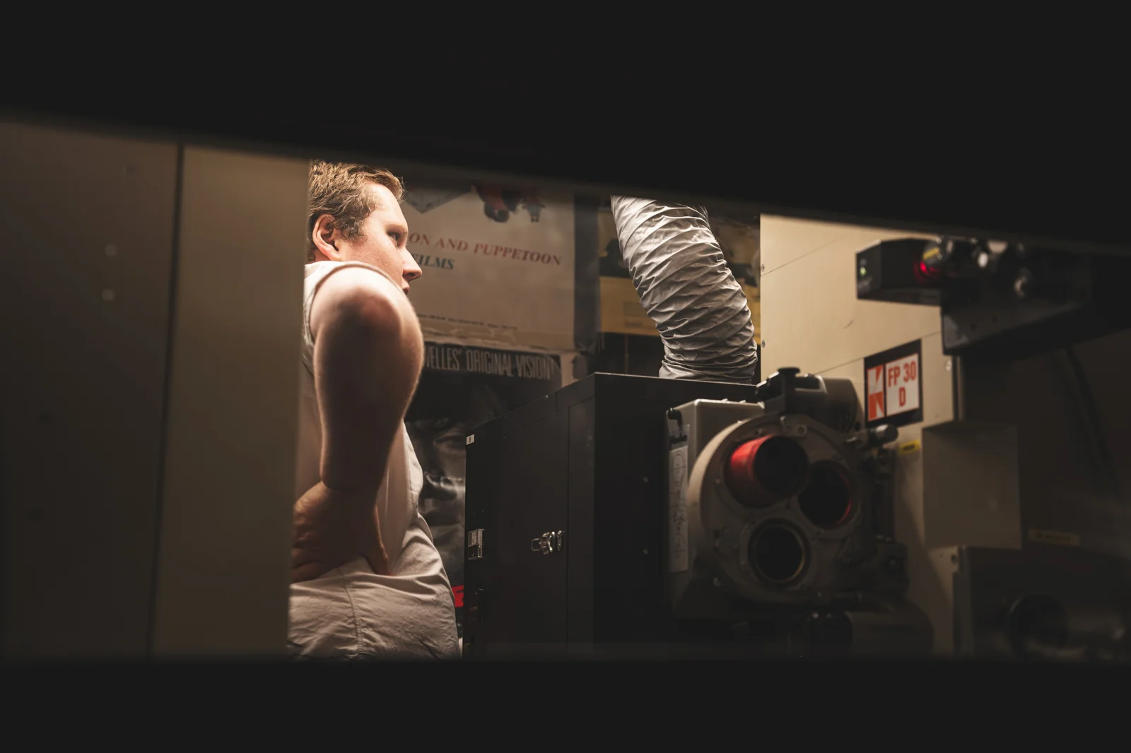 Projection booth - Cinema Neuf